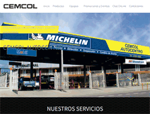 Tablet Screenshot of cemcolrepuestos.com